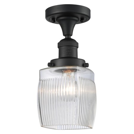 Innovations Lighting One Light Semi-Flush Mount 517-1CH-BK-G302